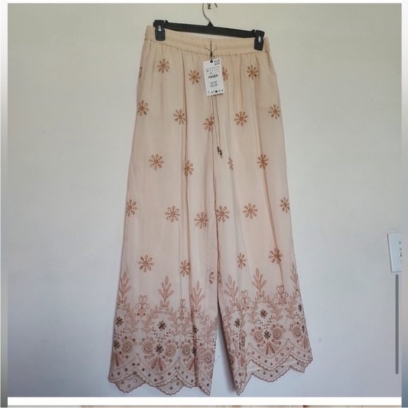 NWT ZARA VACATION EMBROIDERED PANTS  SIZE M 
🚨FIRM PRICE NO DISCOUNT - Picture 12 of 13